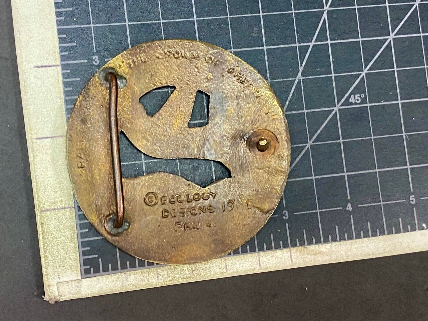 The Crown Of Creation Religious Christian Dove Vintage Belt Buckle