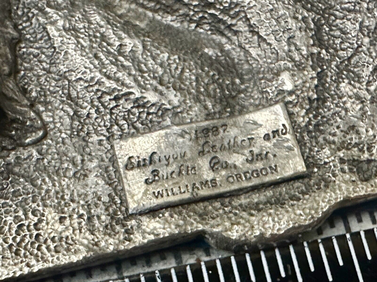 The Thrill of Fishing Vintage 1982 Siskiyou Fish Commemorative Belt Buckle