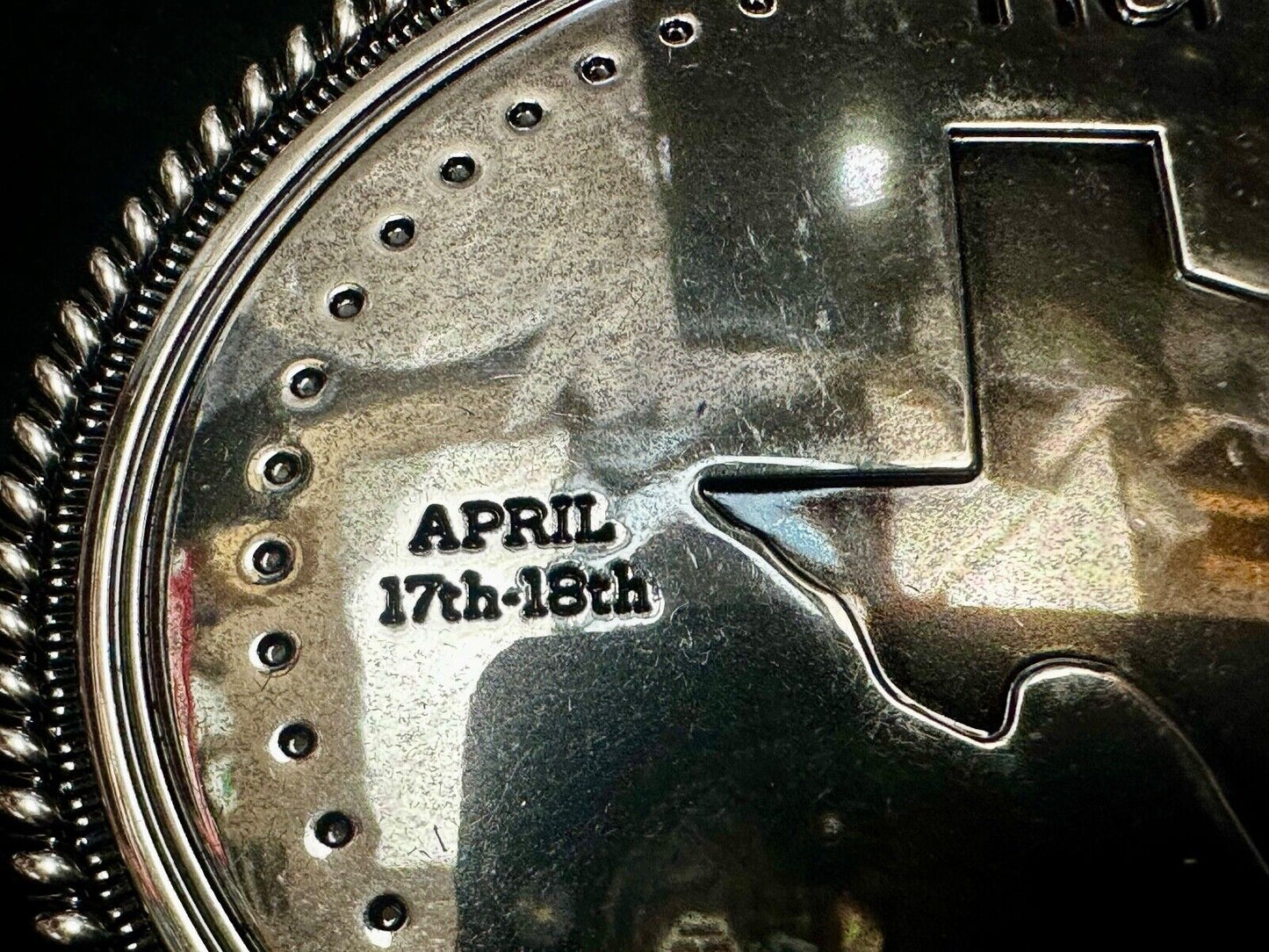 Texas RUN April 17th - 18th. AT&T Stadium League Conference 2023 Belt Buckle