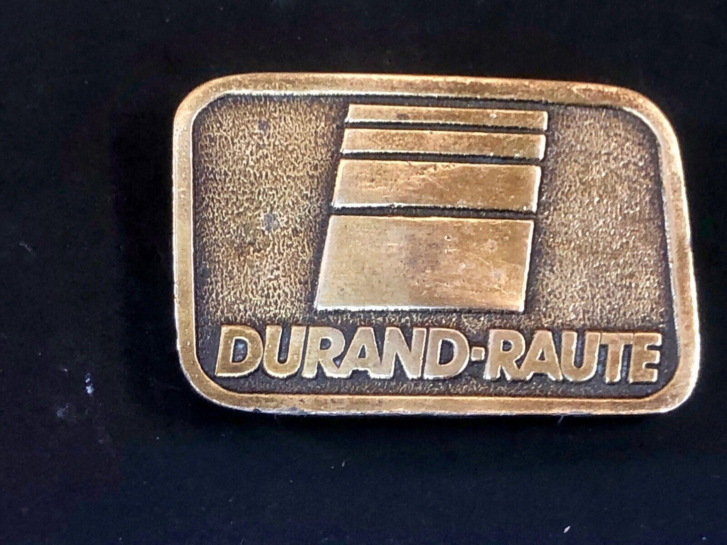 Vintage Durand - Raute Milling Machinery belt buckle by Adaisy