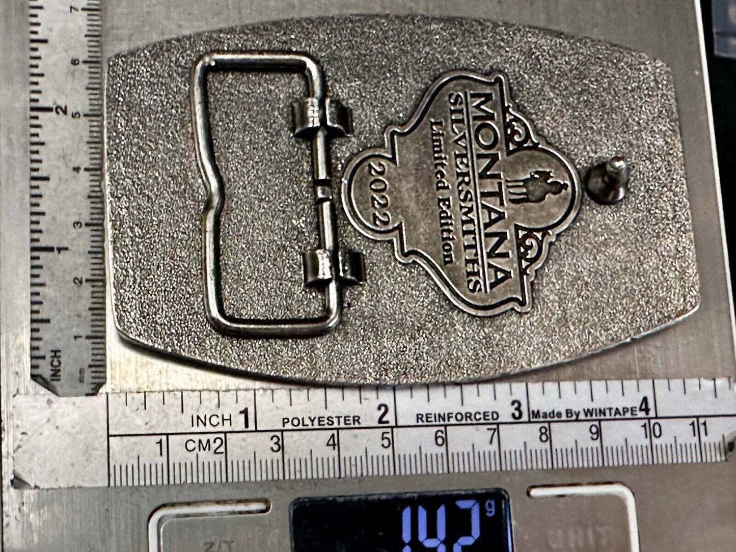 2022 Pendleton Whiskey Let'er Buck Rodeo Cowboy Montana Silversmiths Belt Buckle