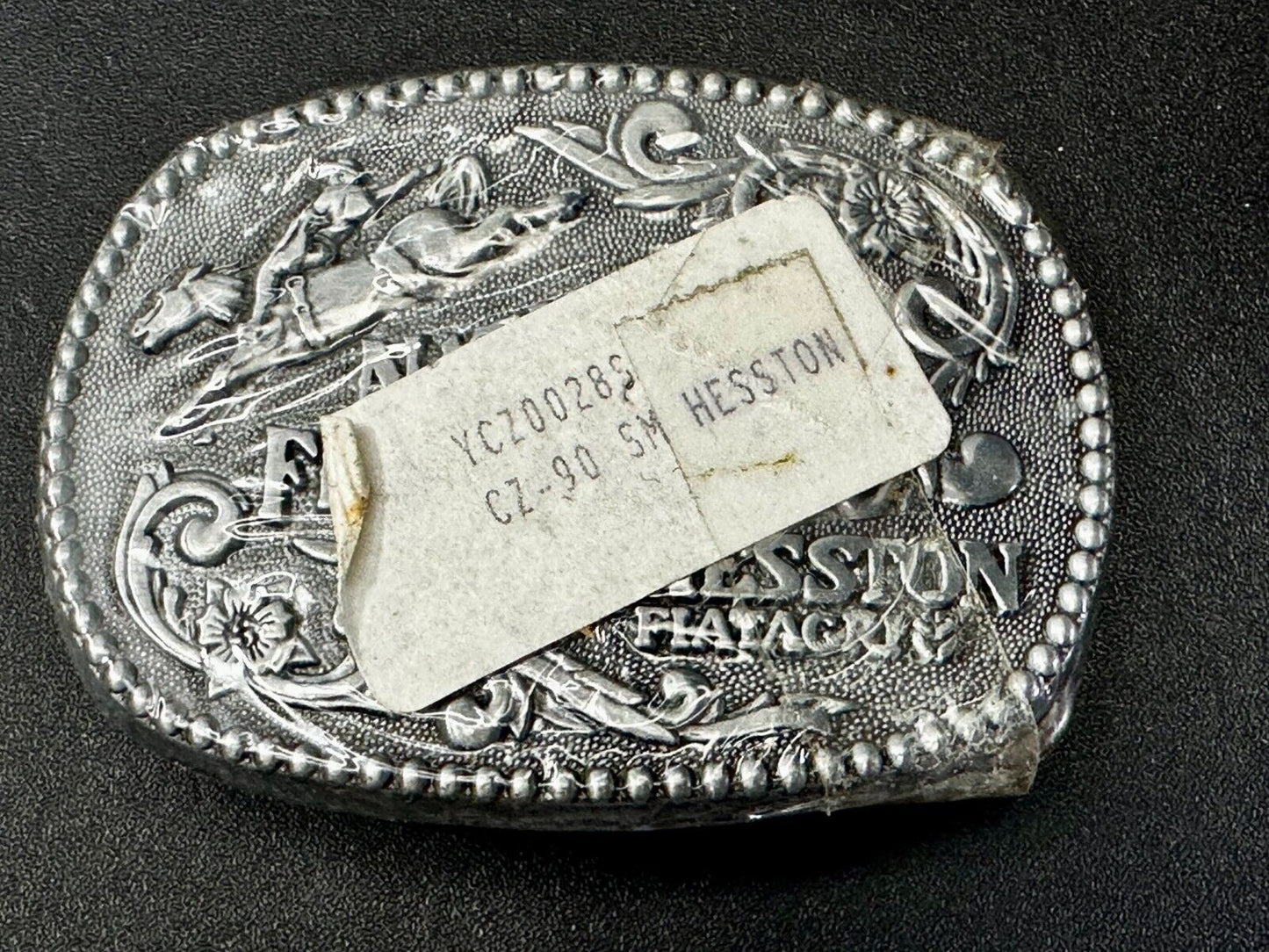 1990 Hesston National Finals Rodeo NFR Cowboys Youth Size NOS Belt Buckle