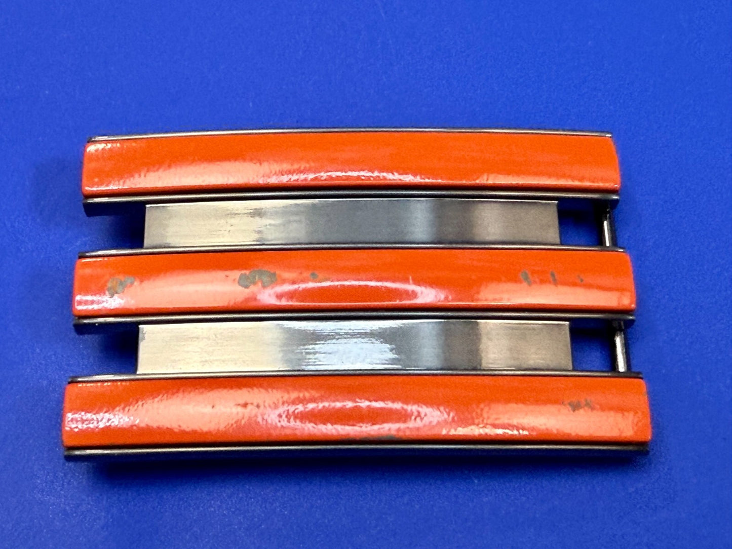 Adidas Golf Trophy Used Belt buckle - Orange on black stripes