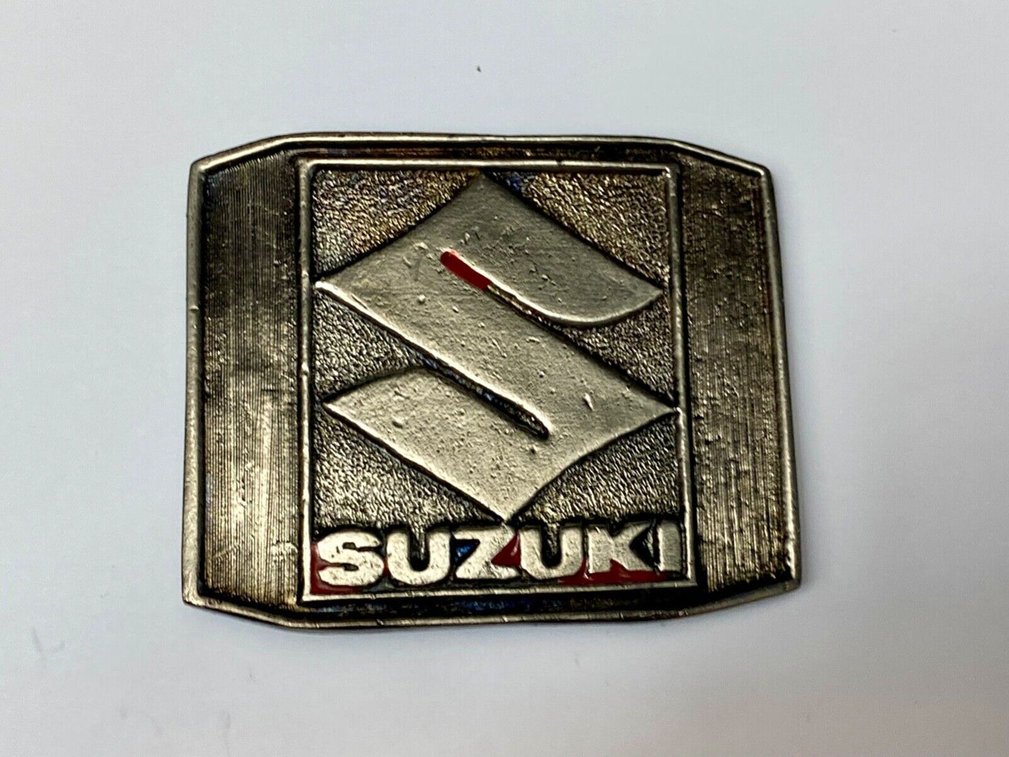 SUZUKI MOTORCYCLE COMMEMORATIVE METAL BELT BUCKLE