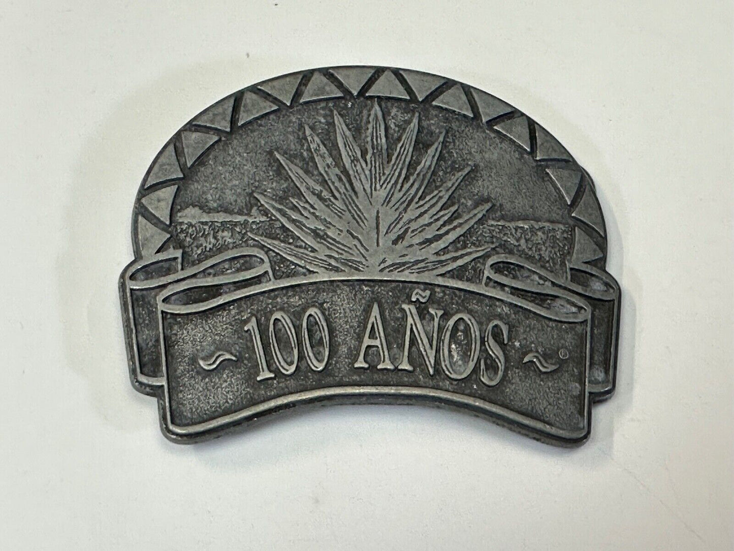Tequila 100 Anos Tequila Brand Advertising Promo Vintage belt buckle