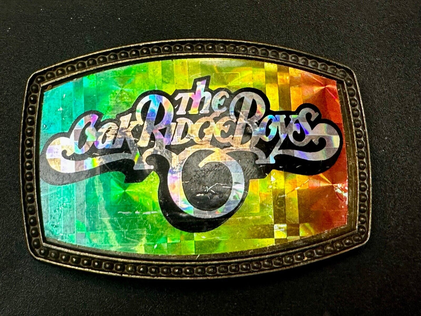 The Oak Ridge Boys - Music Band - Vintage Holographic Prism style Belt Buckle