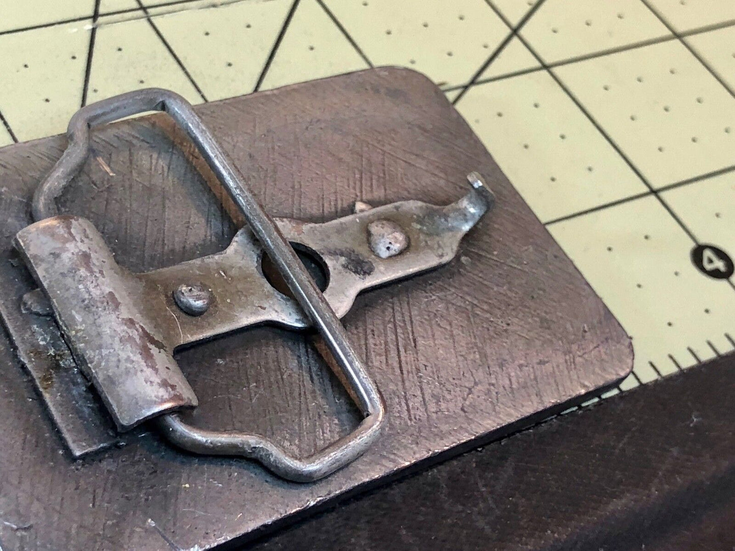Vintage Bowman Distribution. Bolts and Screws BARNES Group belt buckle