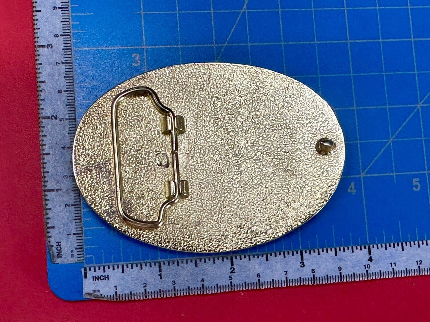 The Great State of Texas - Lone Star Flags seal gold & white color belt buckle
