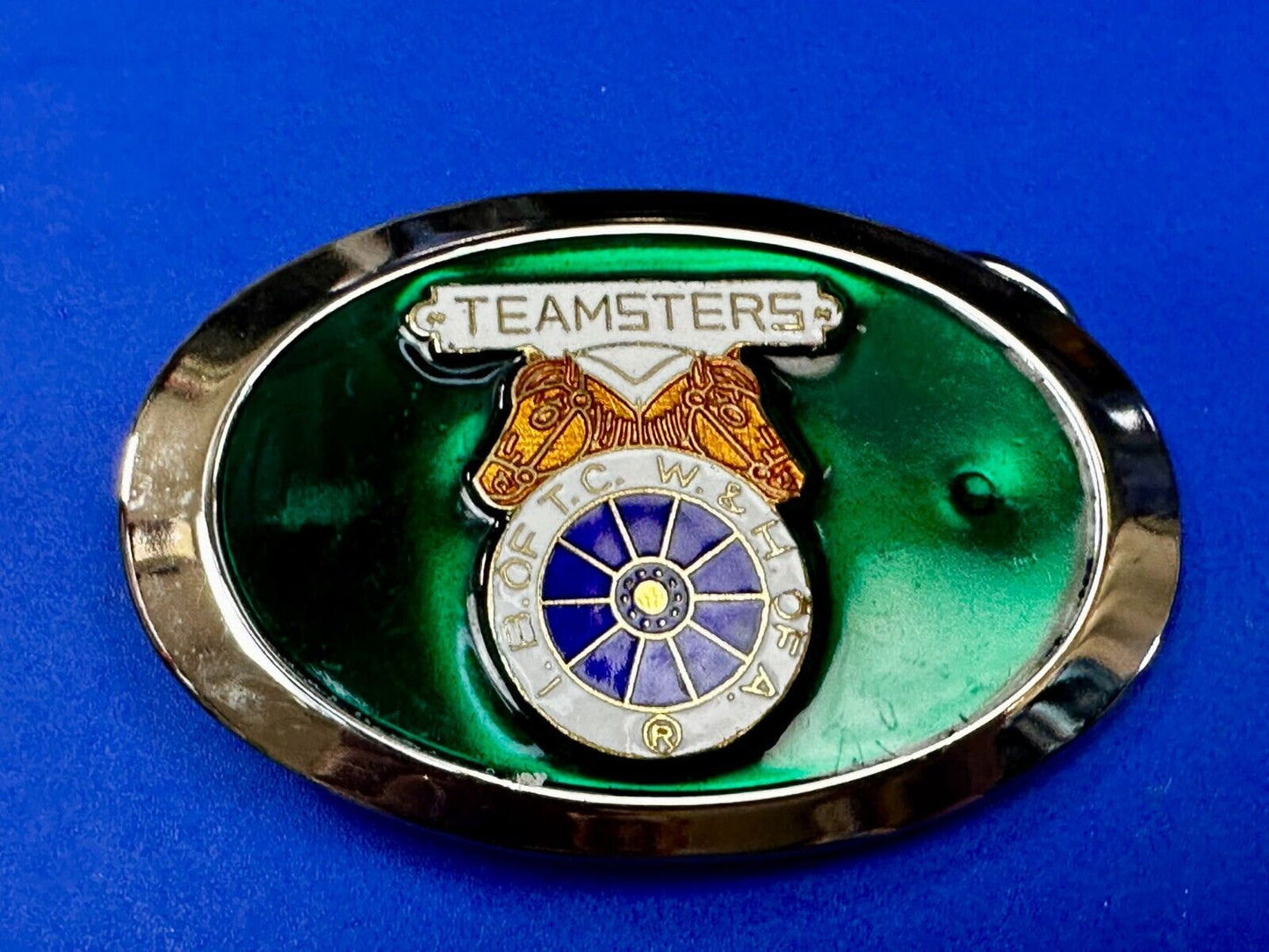 Teamsters I. B.OF T.C. W. & H. OF A. Organization Union USA Belt Buckle