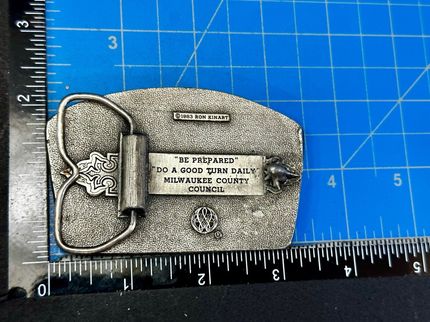 Be Prepared Do a Good Turn Daily Milwaukee Country Council BSA 1983 Belt Buckle