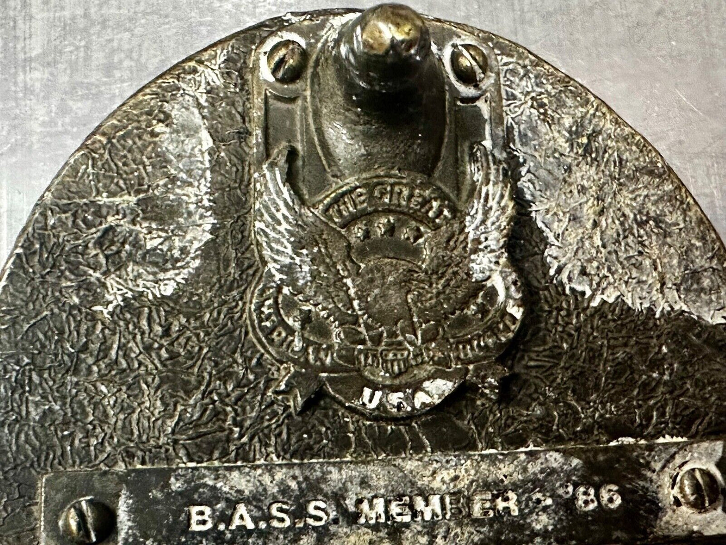1996 BASS Anglers Sportsman Society Sport Fishing Fishermans Belt Buckle