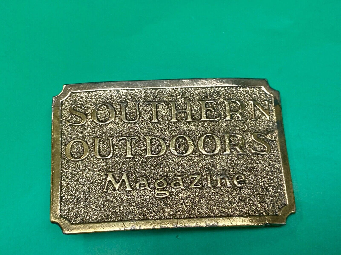Vintage 1982 **SOUTHERN OUTDOORS MAGAZINE** COMMEMORATIVE BUCKLE