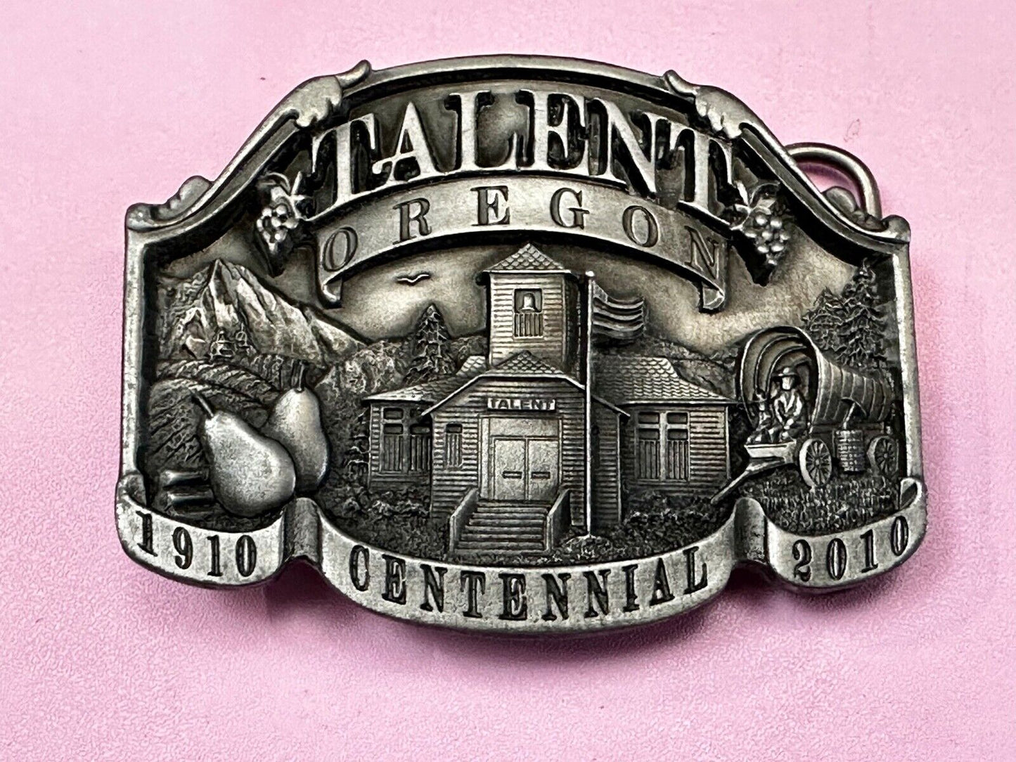 Talent Oregon 2010 Centennial Celebration Belt Buckle by Dakota Sales
