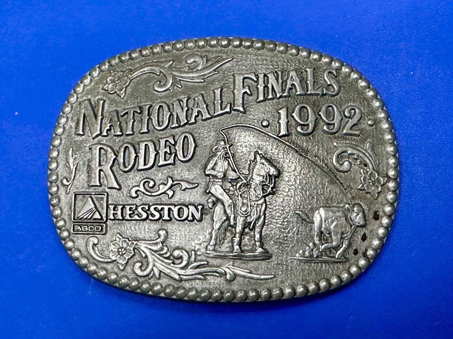1992 Award Design Medals NFR National Finals Rodeo belt buckle