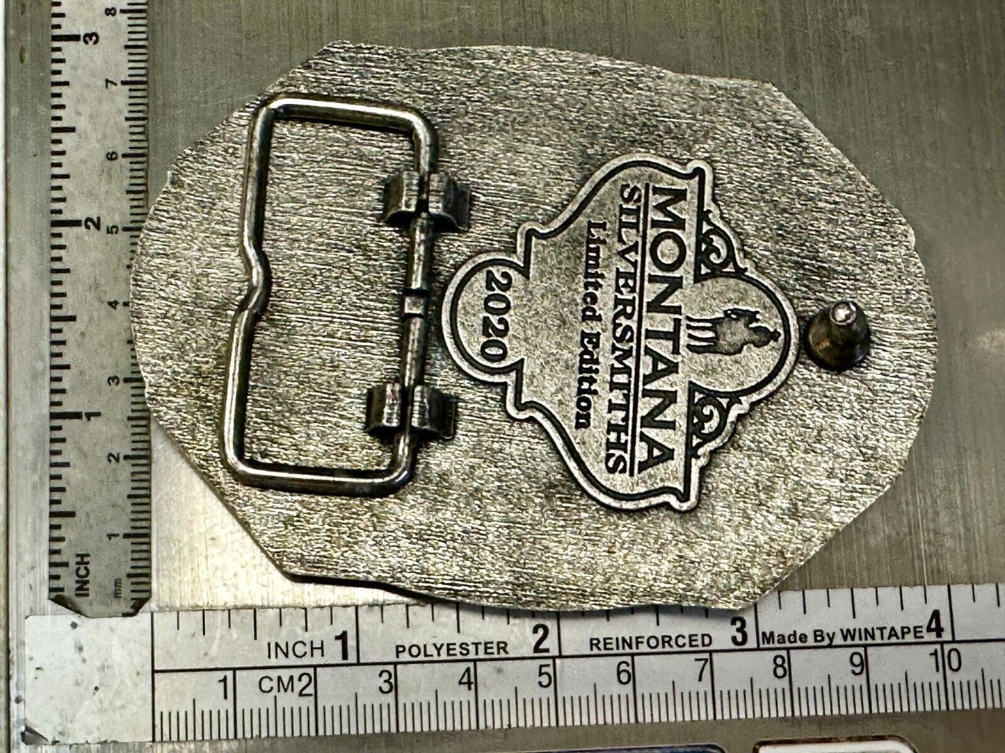 2020 Pendleton Whiskey Let'er Buck Rodeo Cowboy Montana Silversmiths Belt Buckle