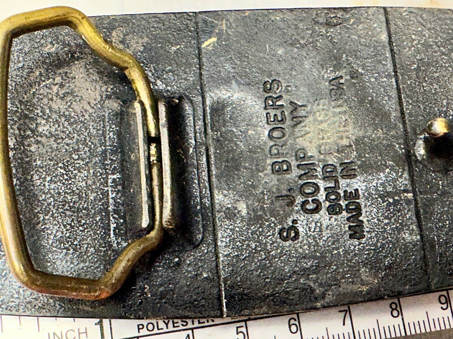 B&W FOSSIL POWER GENERATION DIVISION BRASS BELT BUCKLE by S. J. Broers Company