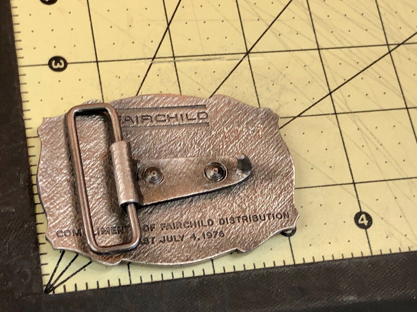 Vintage Fairchild Distribution belt buckle