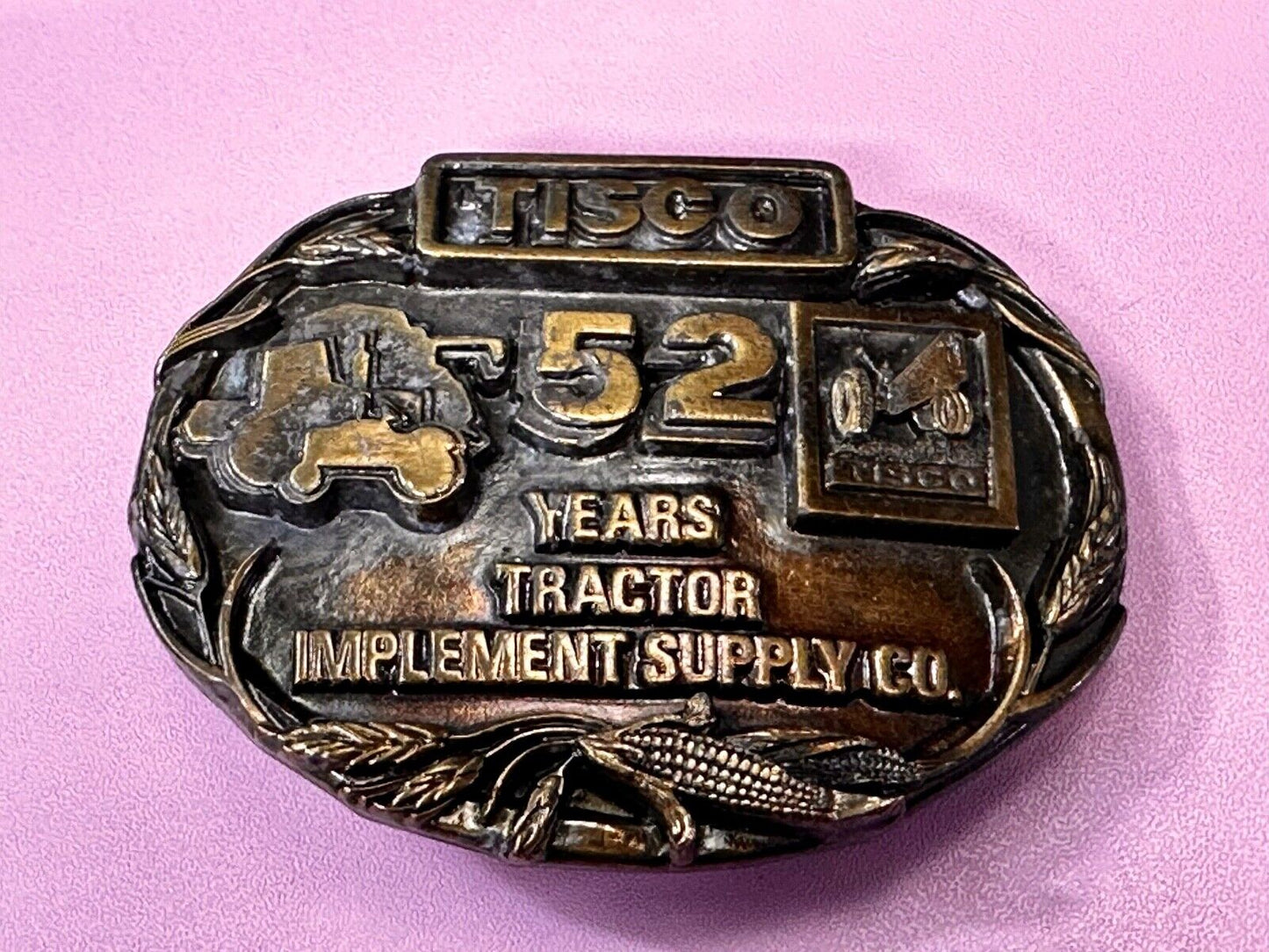 Tisco 52 Years Tractor Implements Supply Commemorative Belt Buckle by Siskiyou