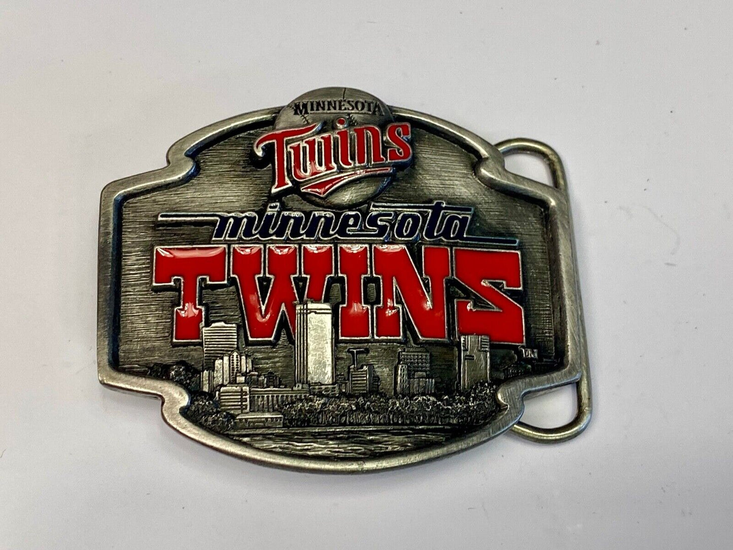 Vintage 1999 Minnesota Twins Belt Buckle Mlb Baseball Team - Ultimate Fan Gift!