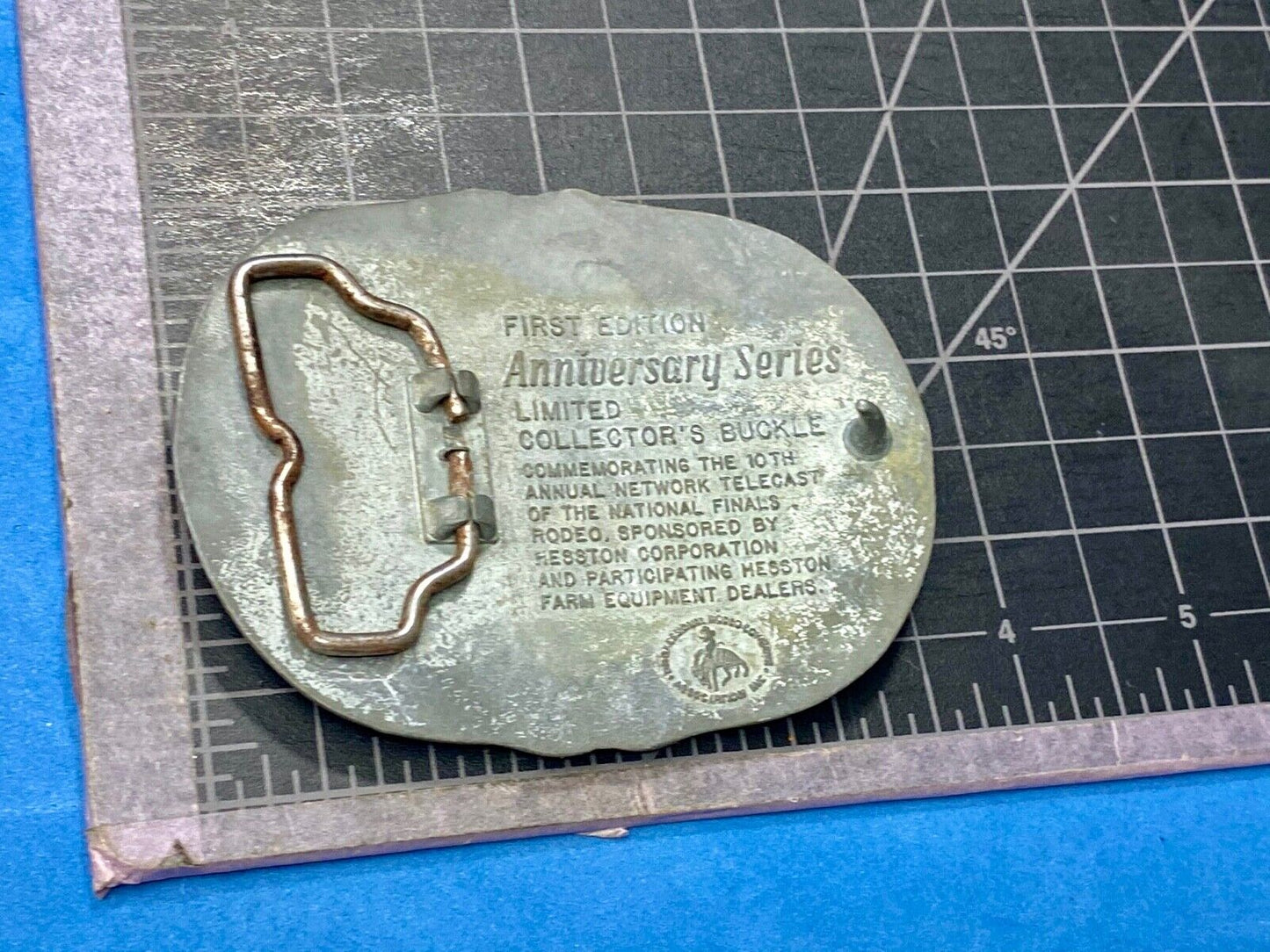 1983 1st edition 25th anniversary NFR National Finals Rodeo belt buckle