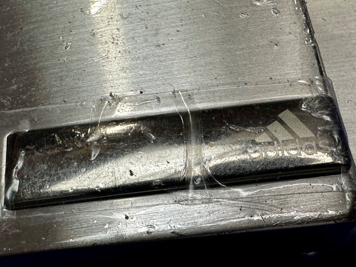 Adidas Clamp On Silver Tone Belt Buckle