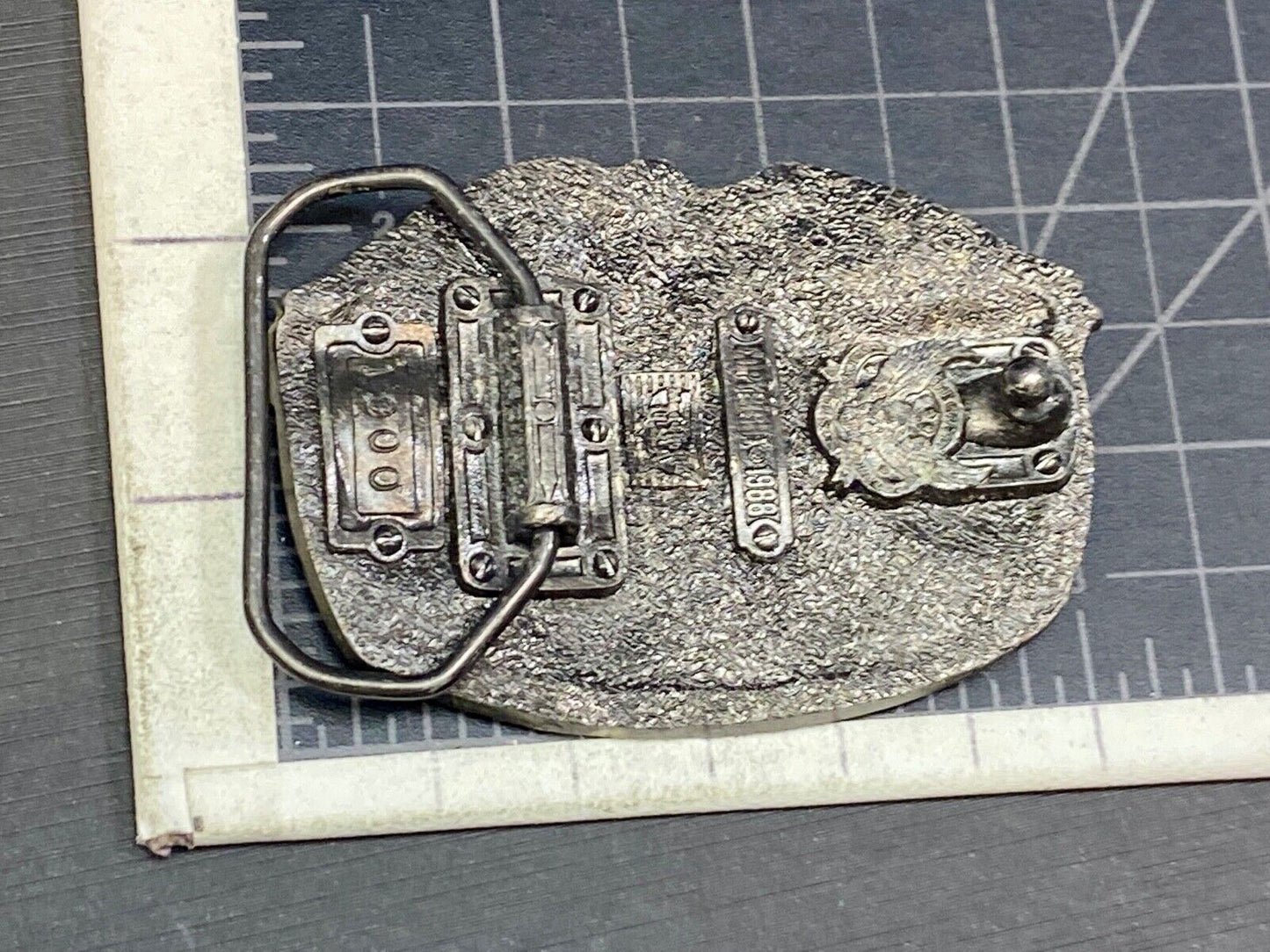 1980 Wold War II WW2 The American Veterans soldier belt buckle and proud of it!