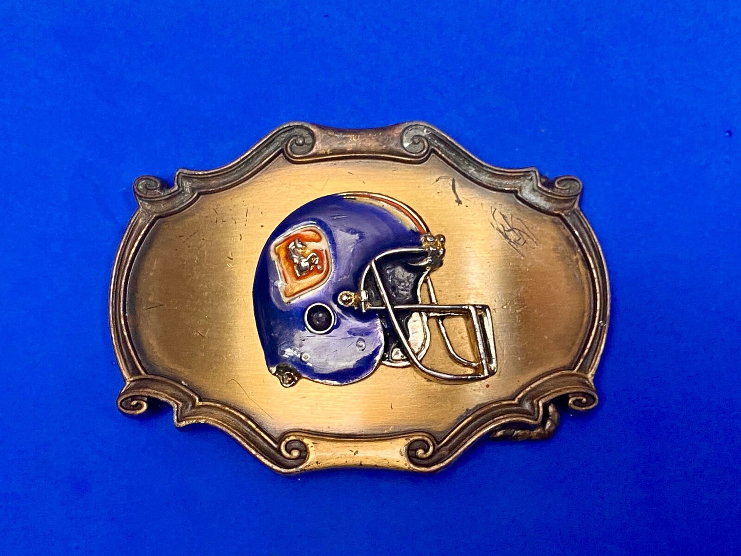 Vintage 1978 Denver Broncos Nfl Sports Football Team Raintree Belt Buckle