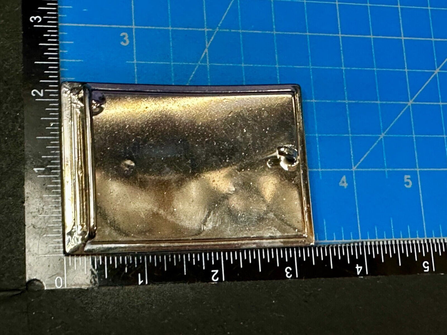 Texas State Flag Colors Stars and Stripes on silver tone Belt Buckle