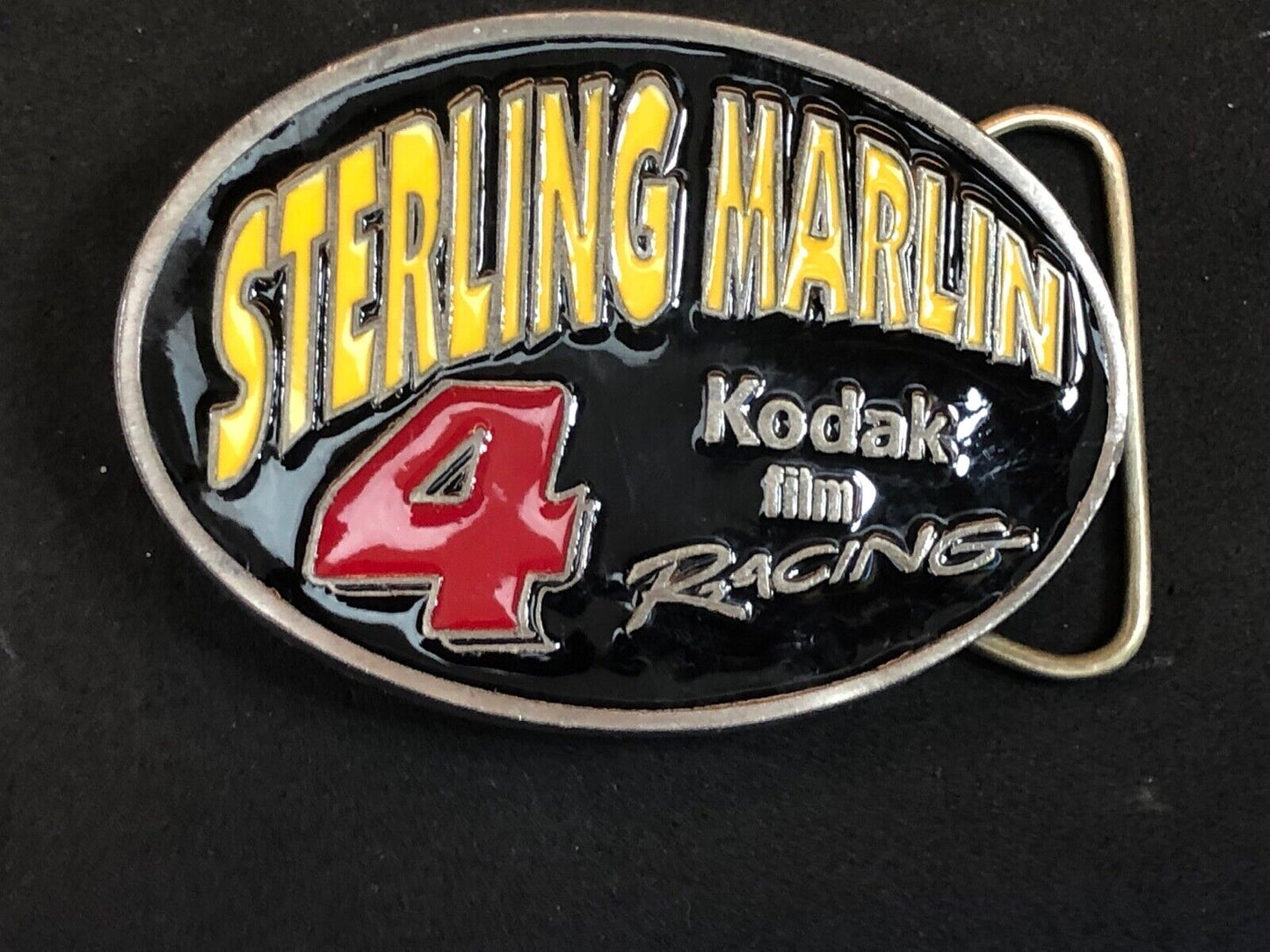vintage 1996 STERLING MARLIN 4 KODAK FILM RACING Legends BELT BUCKLE