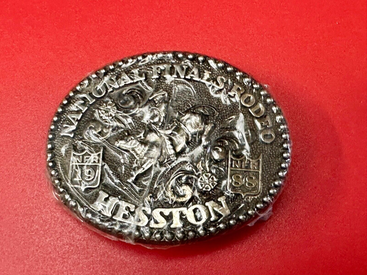 1988 Hesston National Finals Rodeo NFR Youth Size NOS Belt Buckle