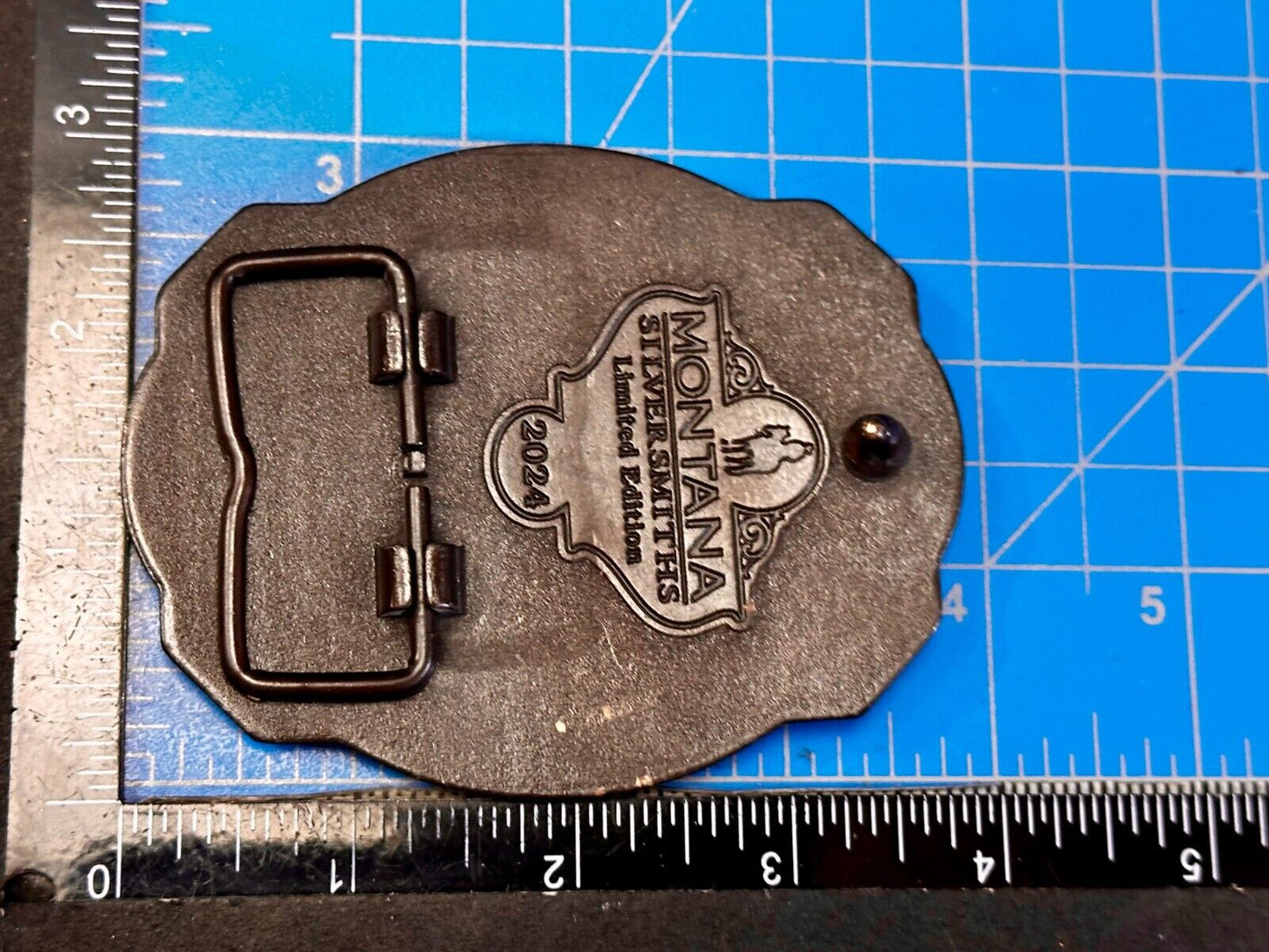 2024 Pendleton Whiskey Leter Buck Rodeo Cowboys Montana Silversmiths Belt Buckle