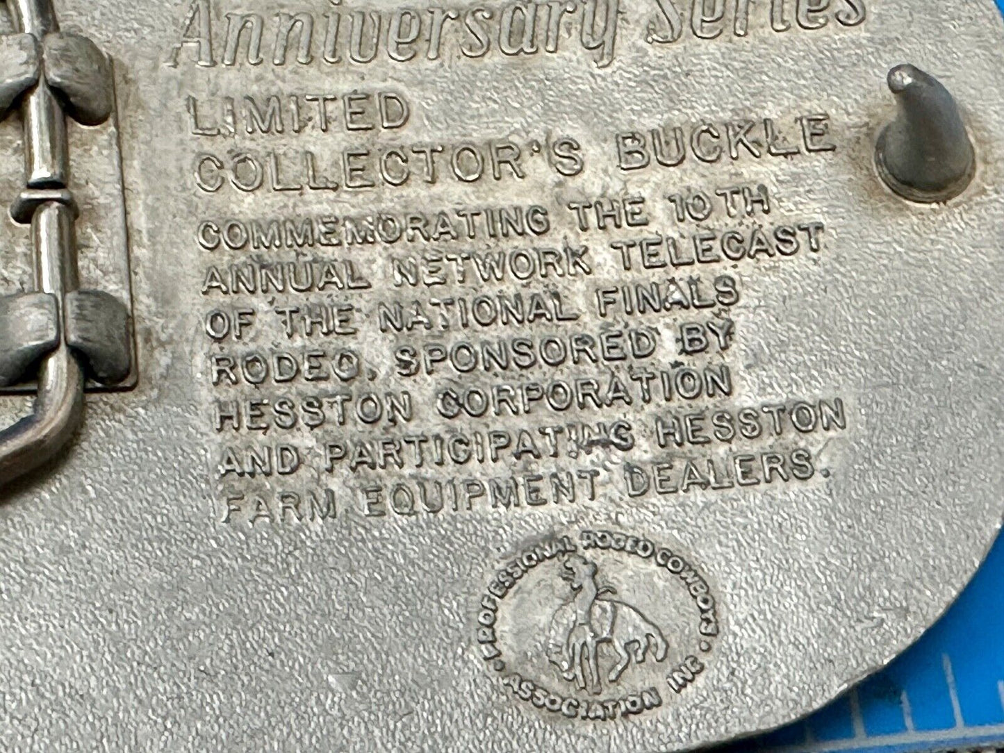 1993 Hesston National Finals Rodeo NFR 25th year celebration Belt Buckle