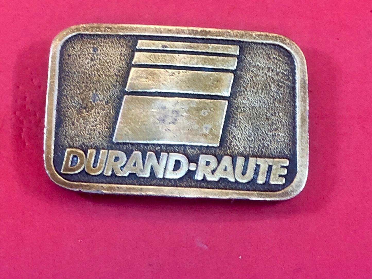 Vintage Durand - Raute Milling Machinery belt buckle by Adaisy