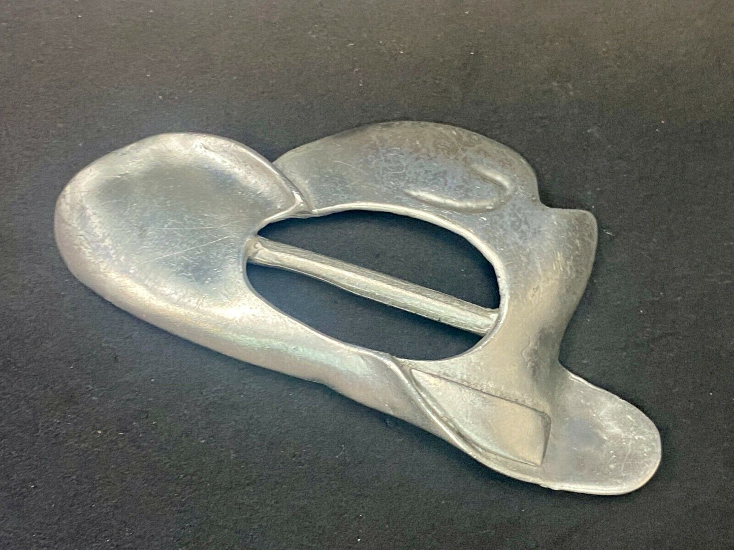 Vintage Cowboy Hat Silver Tone Western Belt Slide Buckle By Ultracraft