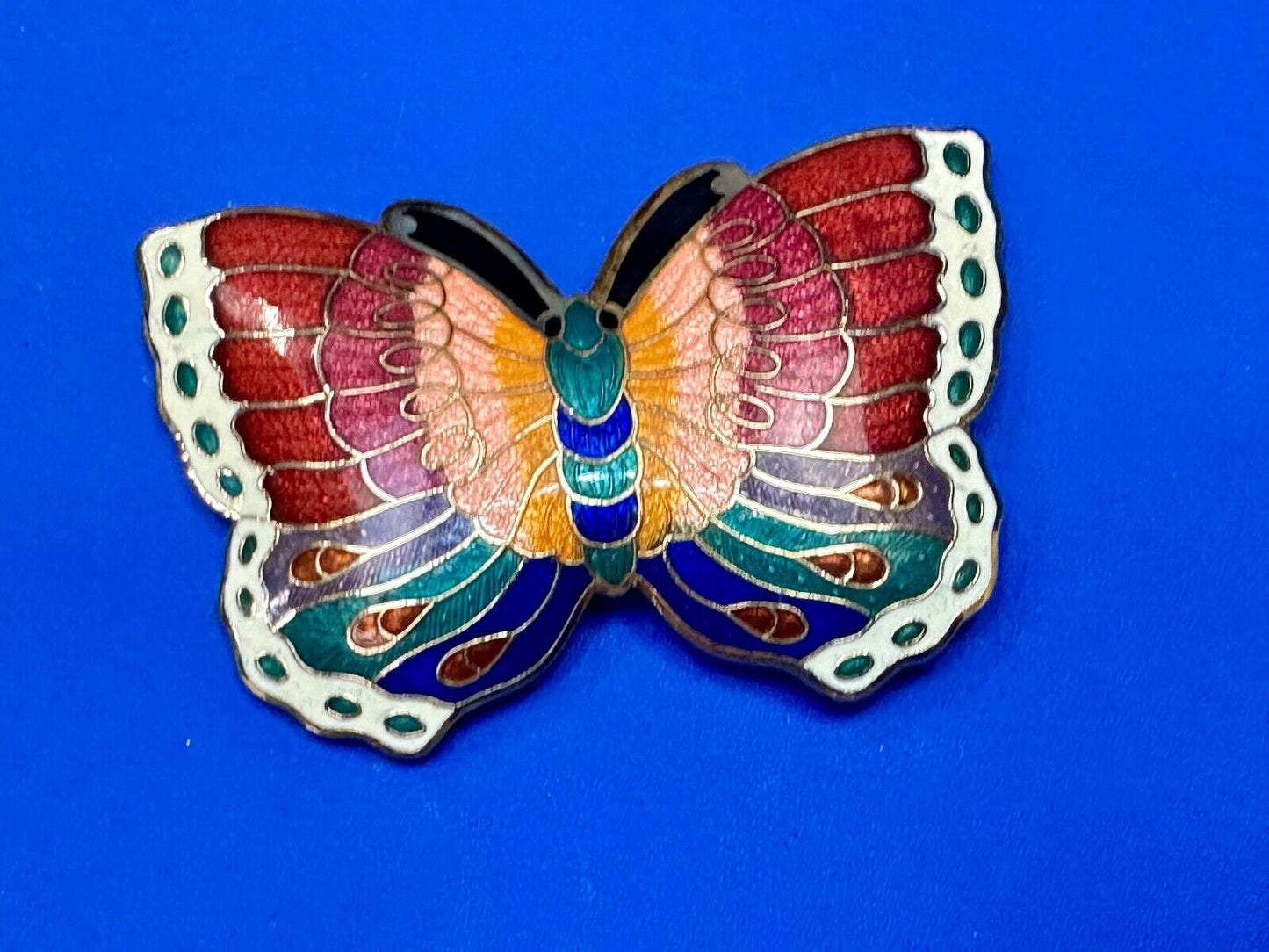 Beautiful India Inspired colorful butterfly shaped belt slide scarf clip