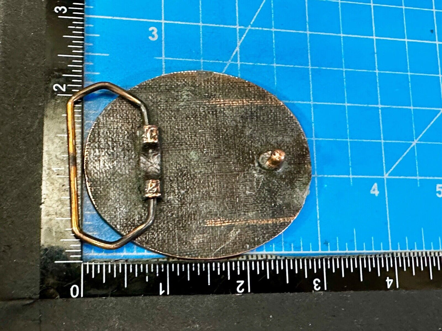 Baja Industries Company Logo? Round metal Belt Buckle