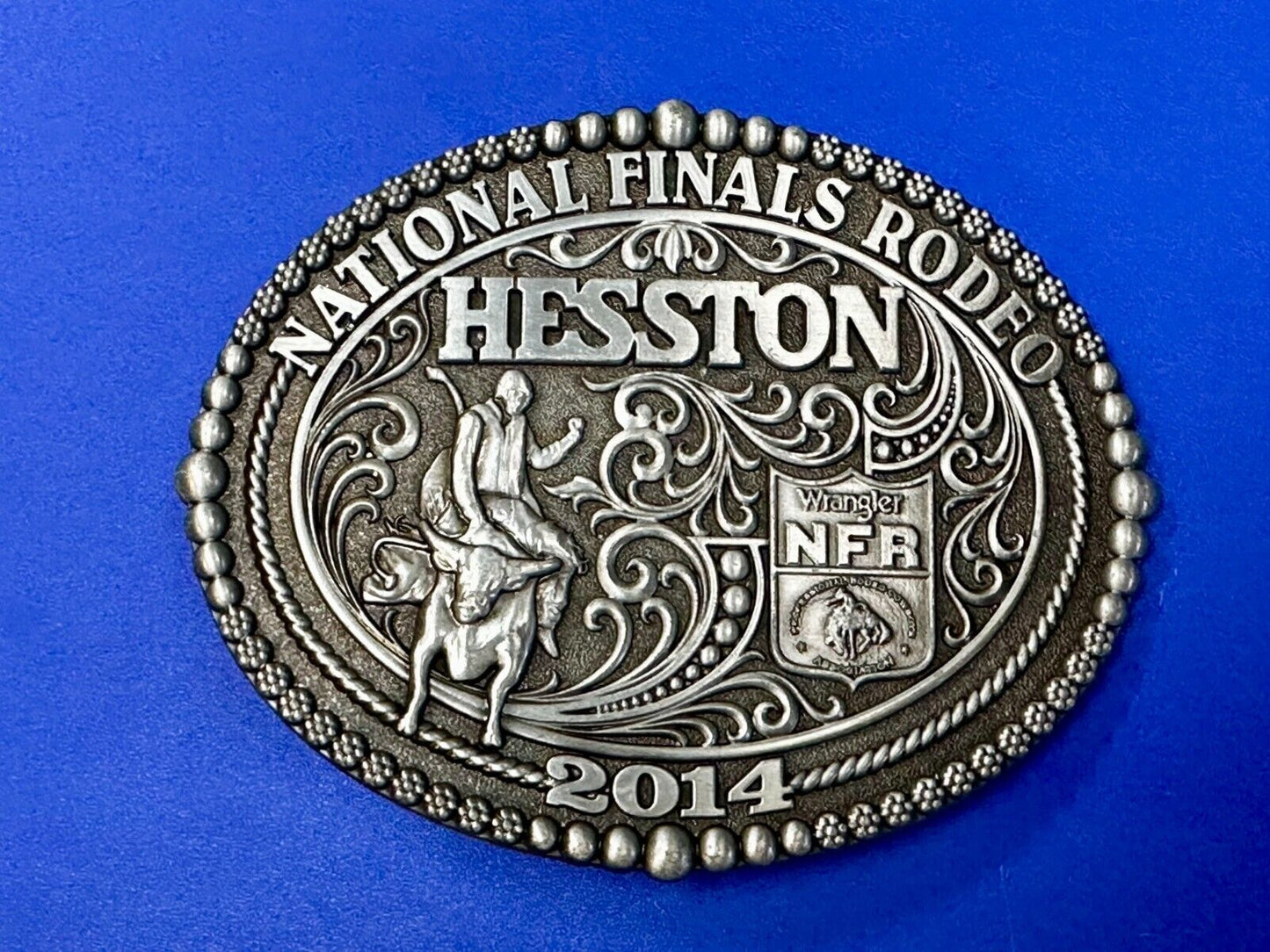 2014 National Finals Rodeo NFR Rodeo NOS Montana Silversmiths Belt Buckle