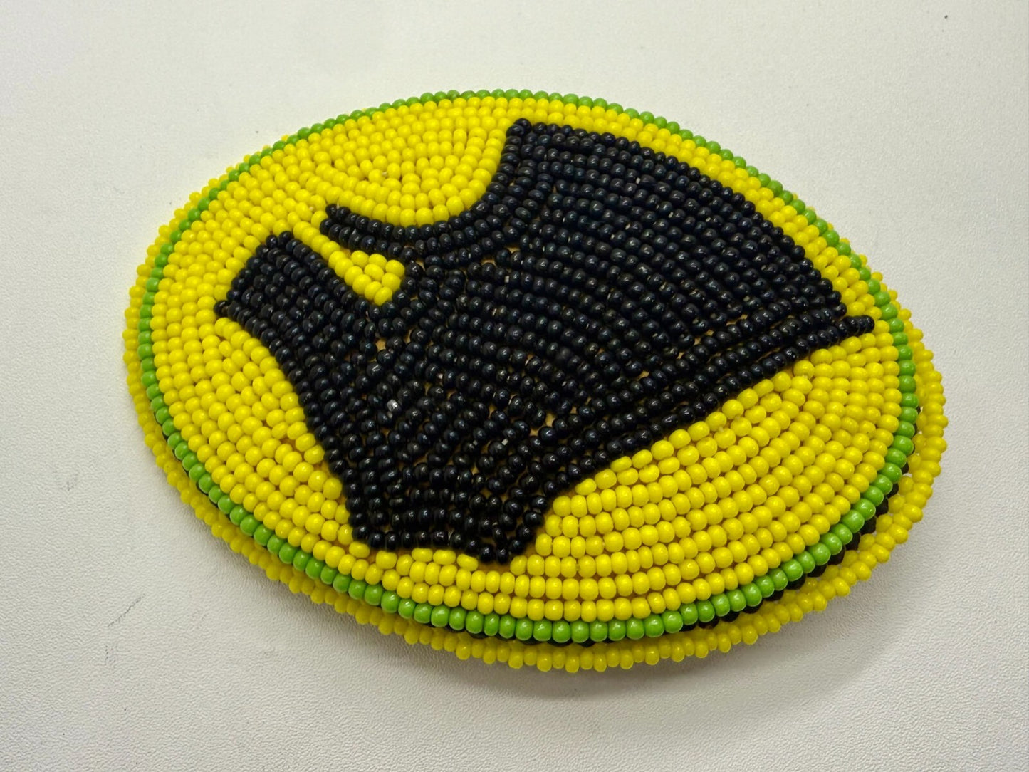 Bead Native American Indian Artisan Made Vintage Belt Buckle