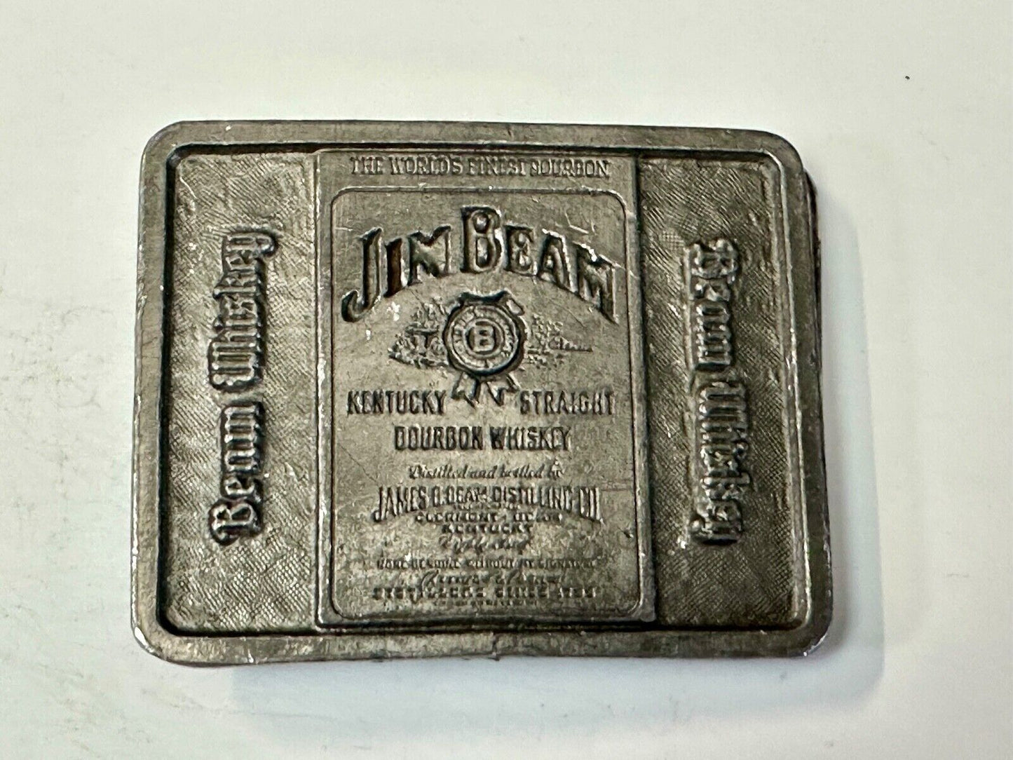 Beam Whiskey - Different Promo Kentucky Straight Bourbon Metal Belt Buckle