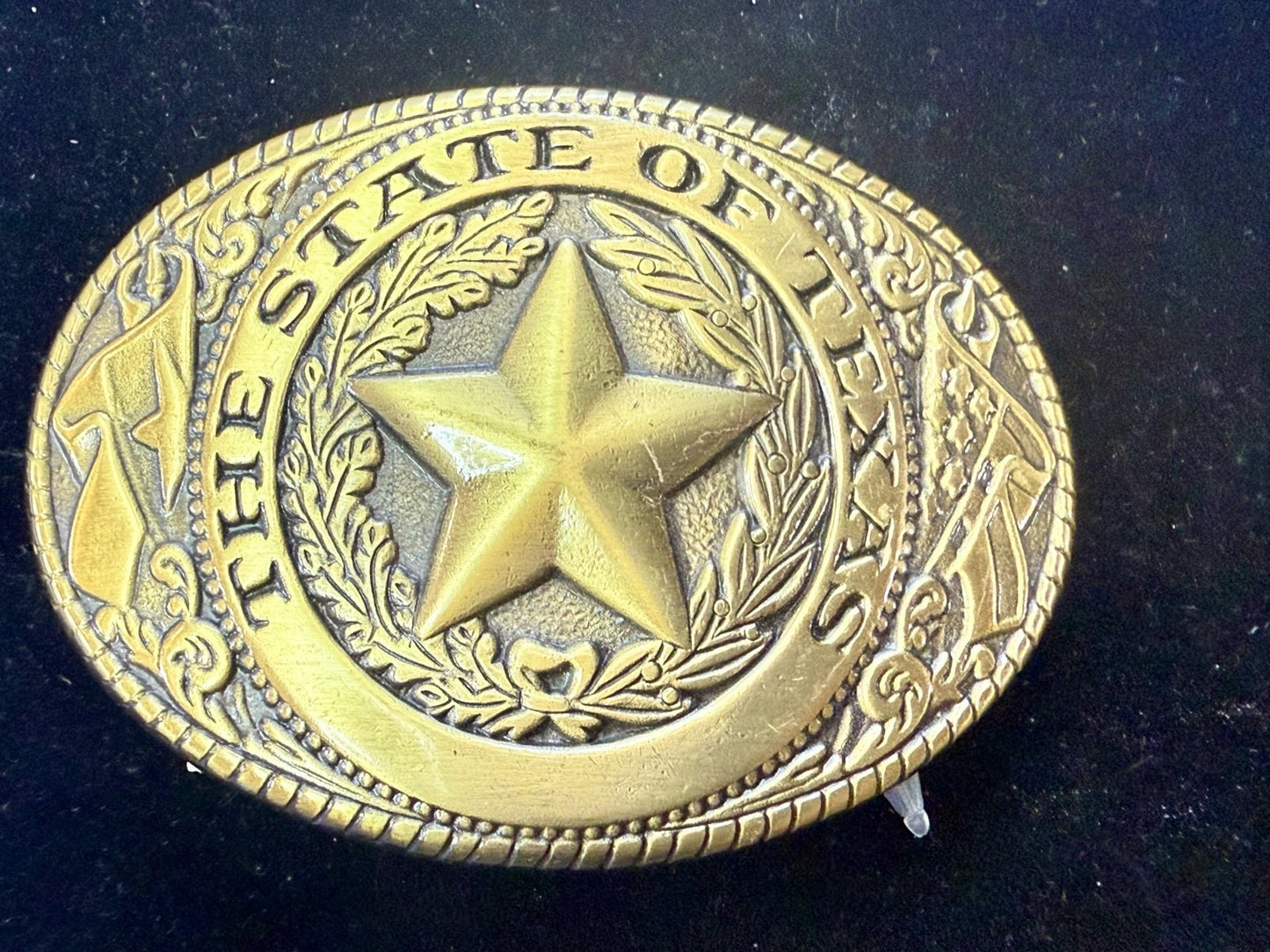 The Great State of Texas Statehood Series Gold Color Commemorative Belt Buckle