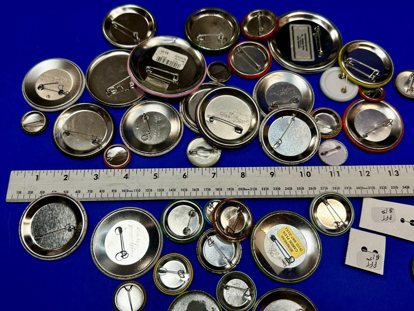 Around 40 Button's Pin's - Advertising Promo Pinbacks Grab Bag Resale Gifts!