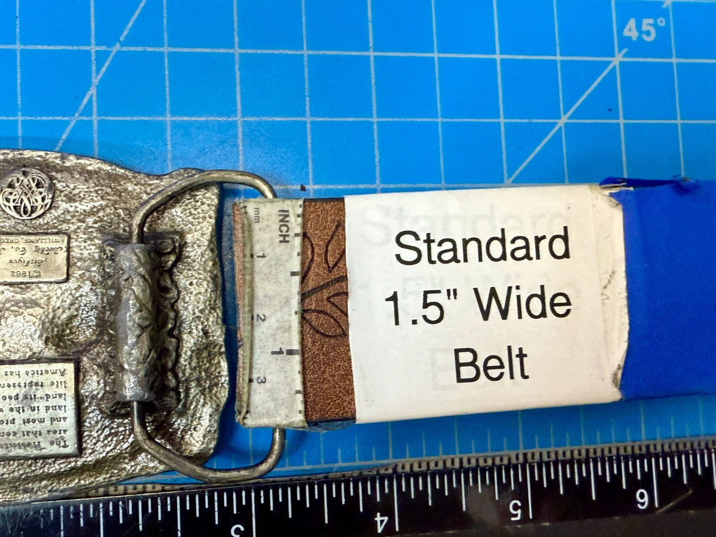 The Great State of Iowa The Heartland of America Vintage Siskiyou Belt Buckle