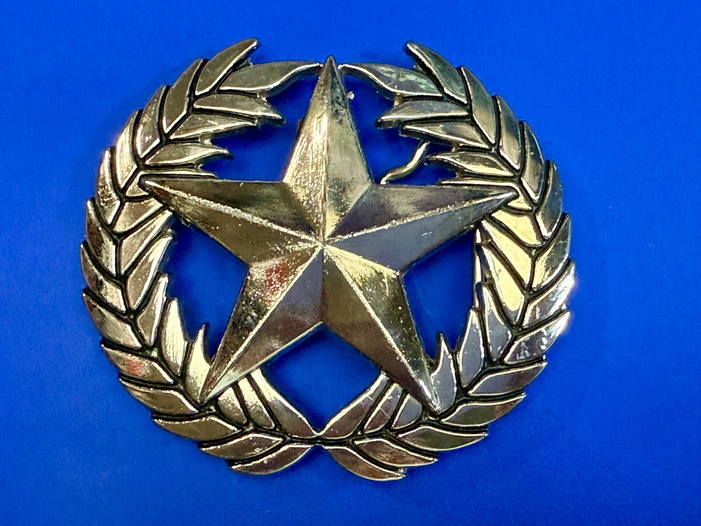 The Original Not the Imitator Star & Laurel Wreath Anchor Blue Belt Buckle