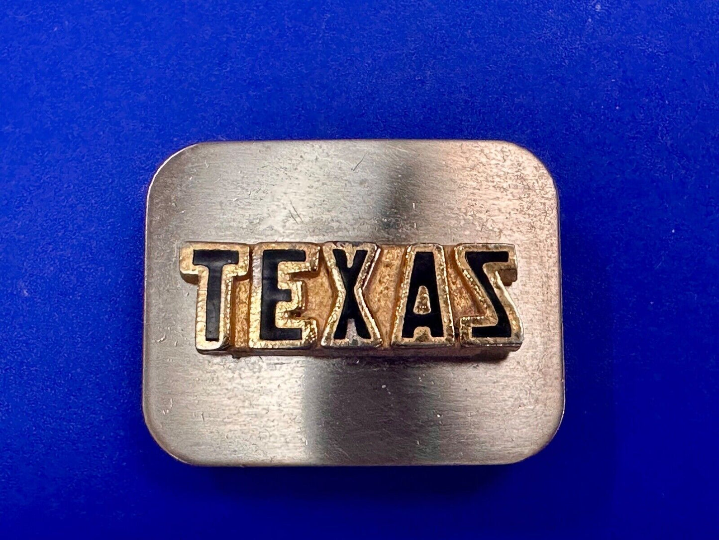 TEXAS - Raised Block letters state pride vintage belt buckle