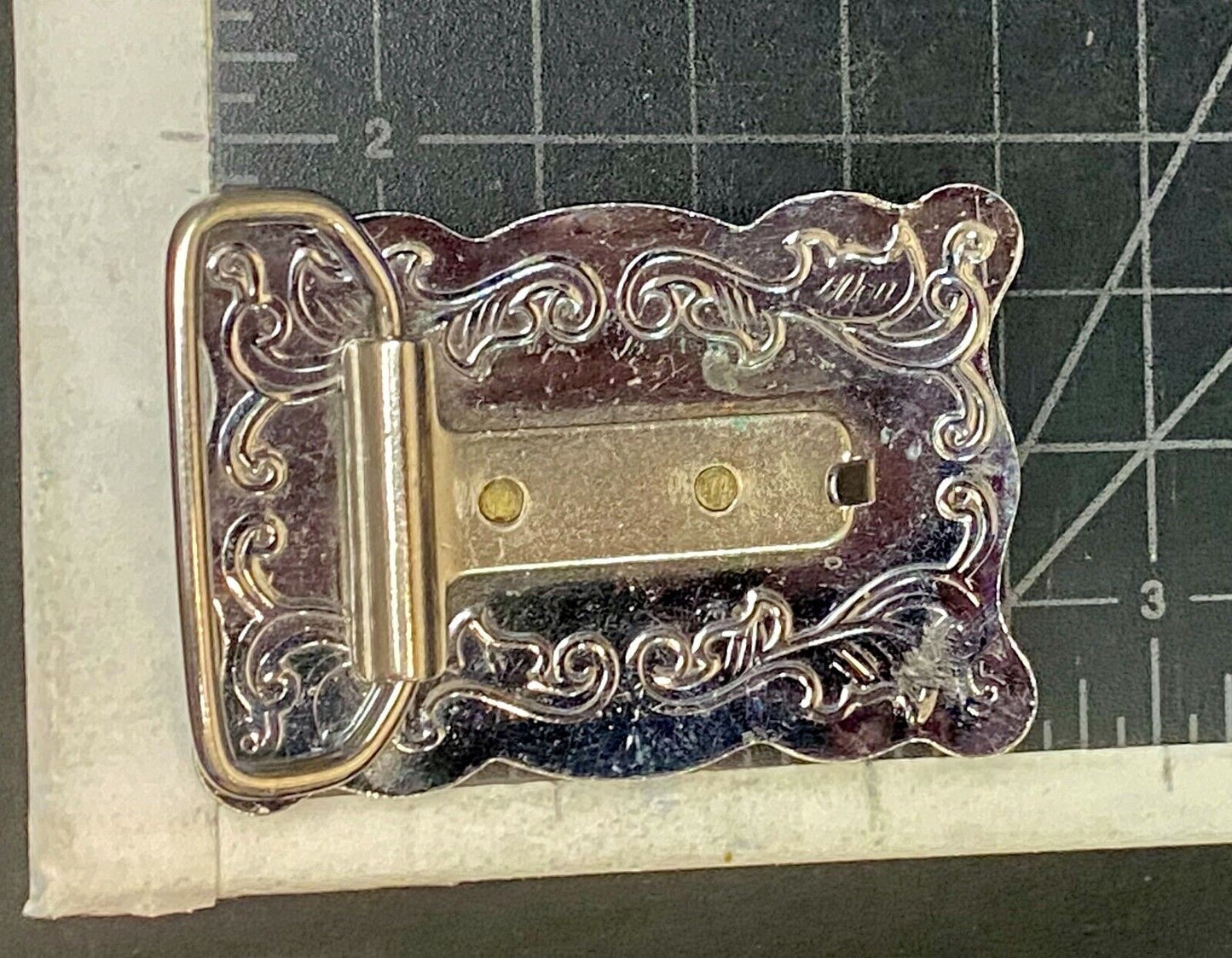 2.5" Wide Small End Of The Trail Horse In Saddle Western Belt Buckle