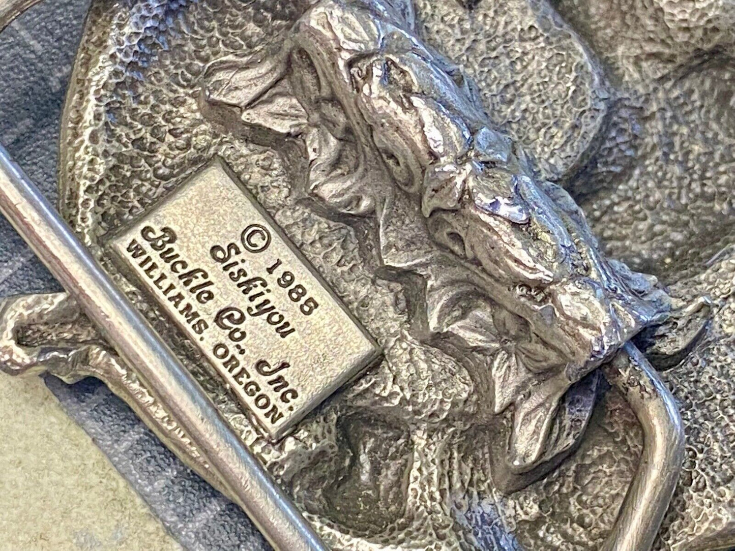 Vintage 1985 Western Country Line Square Dancing Belt Buckle By Siskiyou