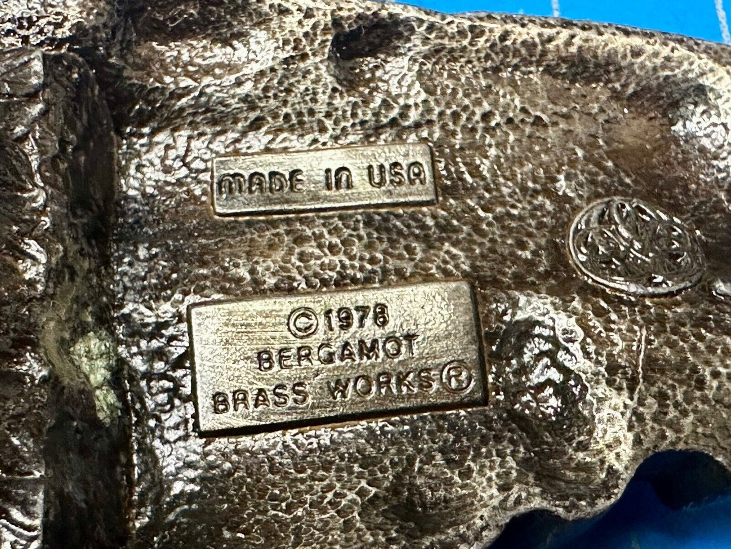 Train Steam Locomotive #1002 Vintage 1978 Cutout RR Bergamot Belt Buckle