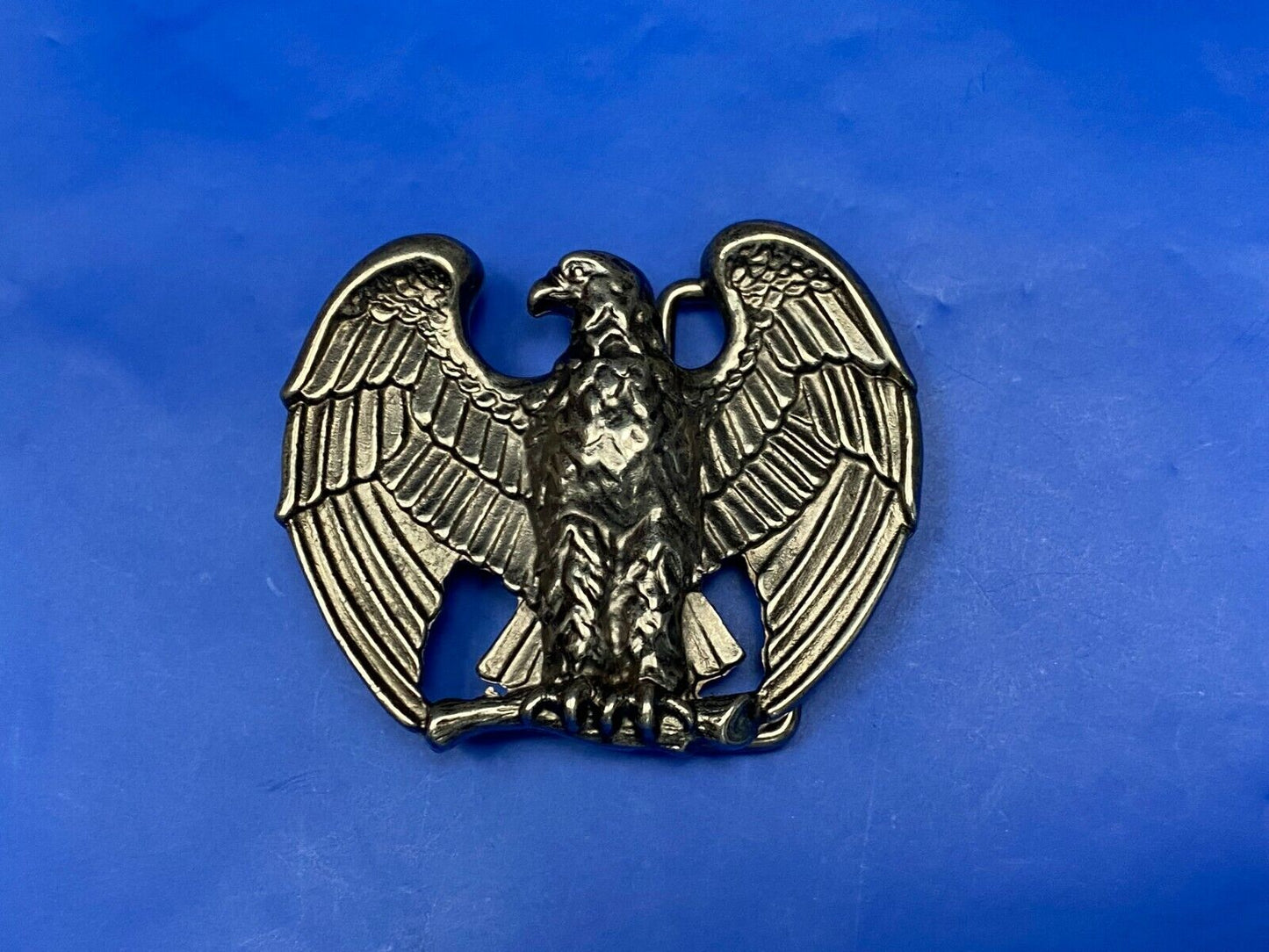 2.5" Belt Buckle Eagle Silver Metal Avon Spread Wings 3D Raptors Birds