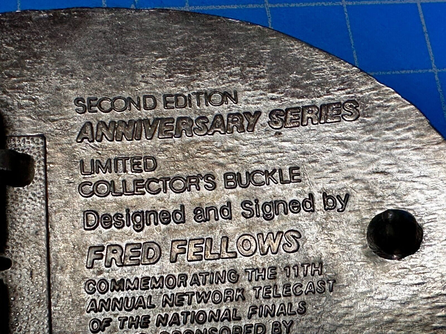1984 Hesston NFR National Finals Rodeo Cowboys Western Belt Buckle