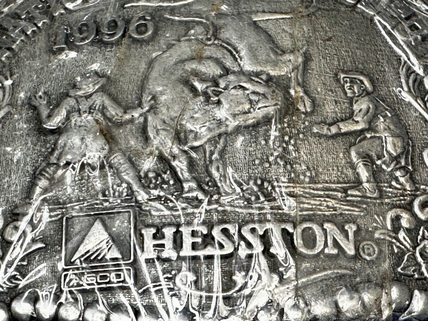 1987 National Finals Rodeo NFR Cowboy Western NOS Belt Buckle in wrap